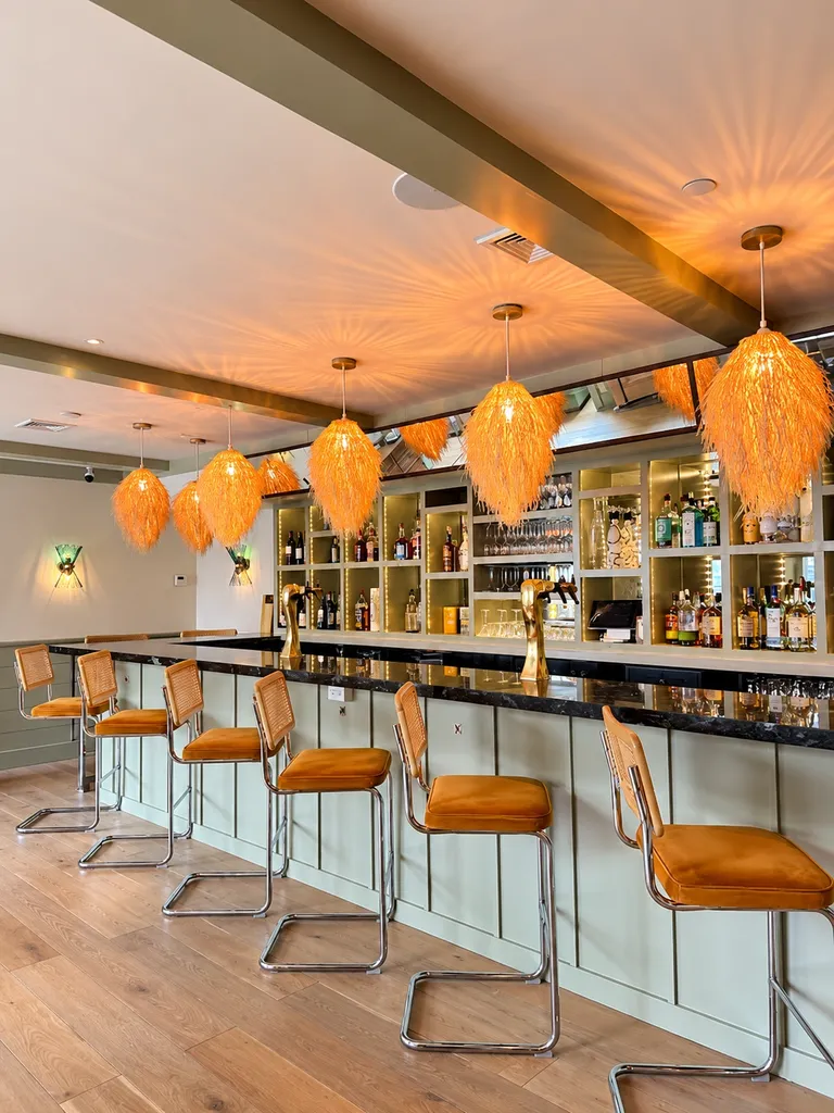 The bar at American Beech restaurant in Greenport Village